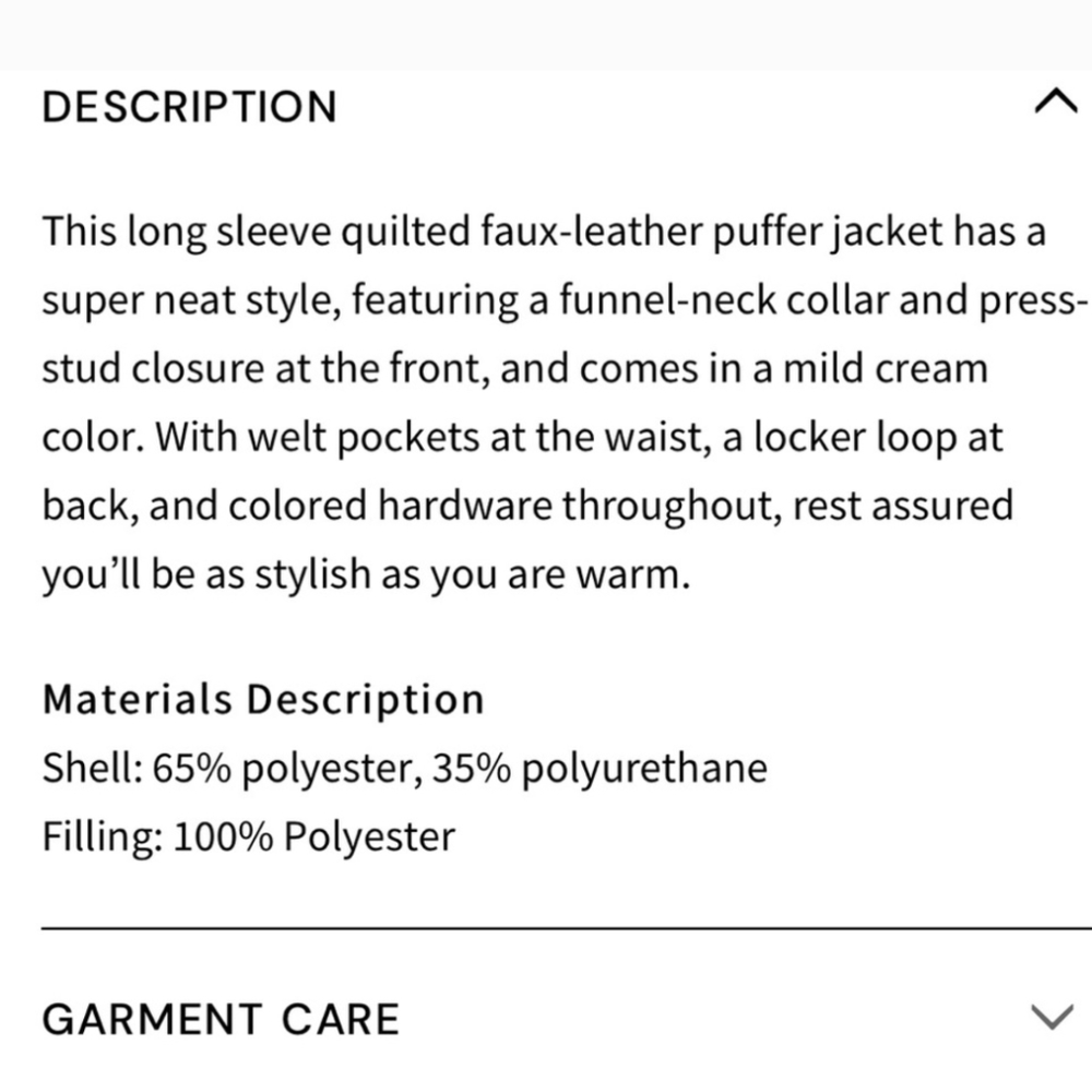 Elegant Beige Puffer Jacket for Women - Picture 5 of 15